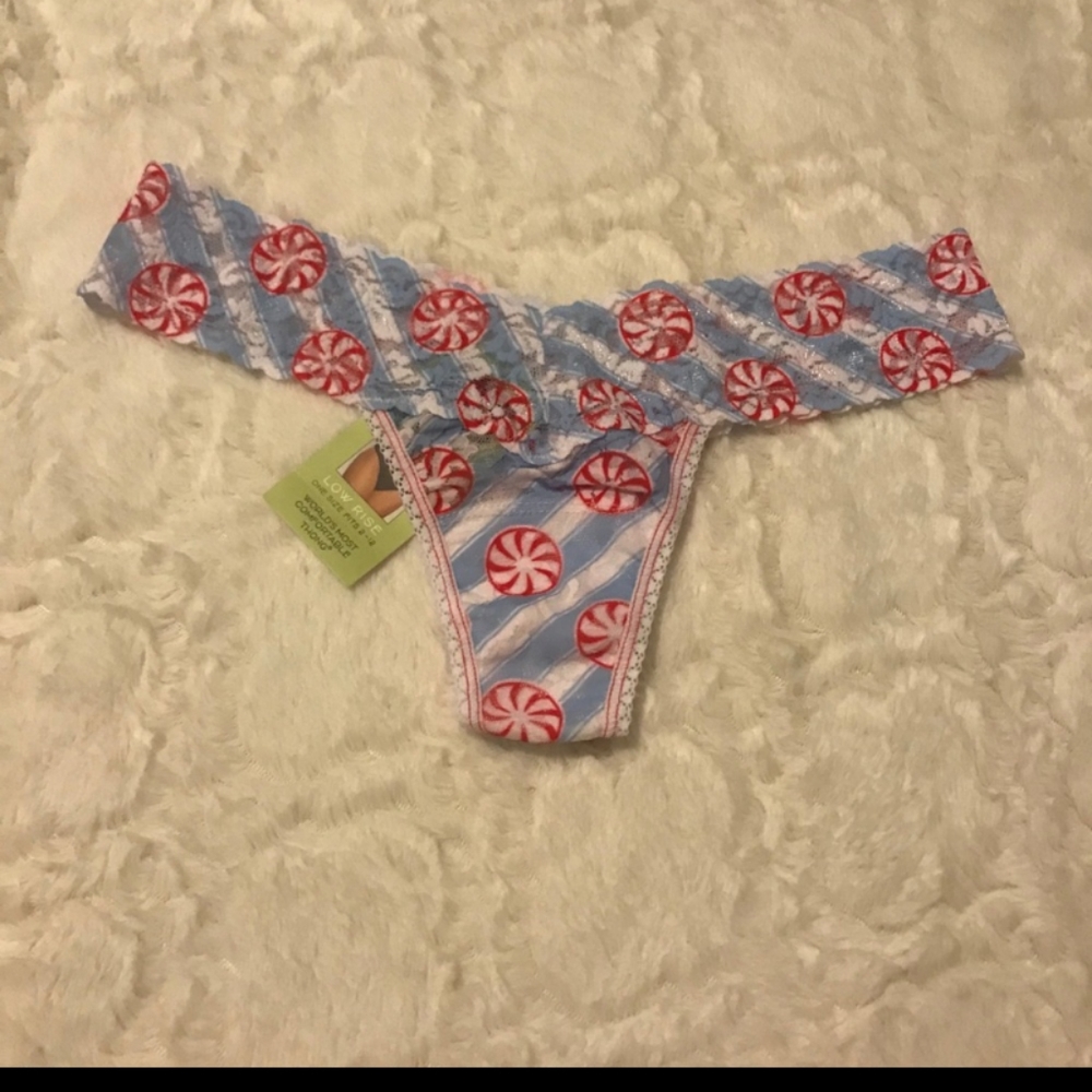 NWT Hanky Panky Peppermints Low Rise Thong
